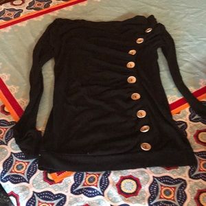 Black long sleeve blouse